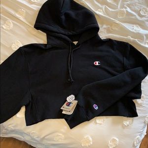 Cropped Champion hoodie